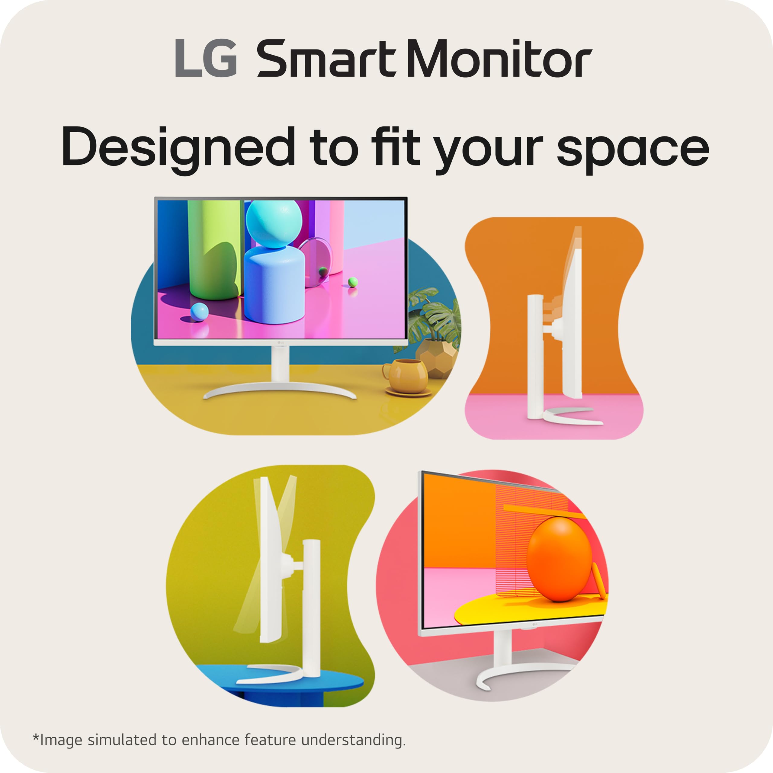 Amazon.com: LG 32SR75U-W 32-inch Smart Monitor with Steaming TV